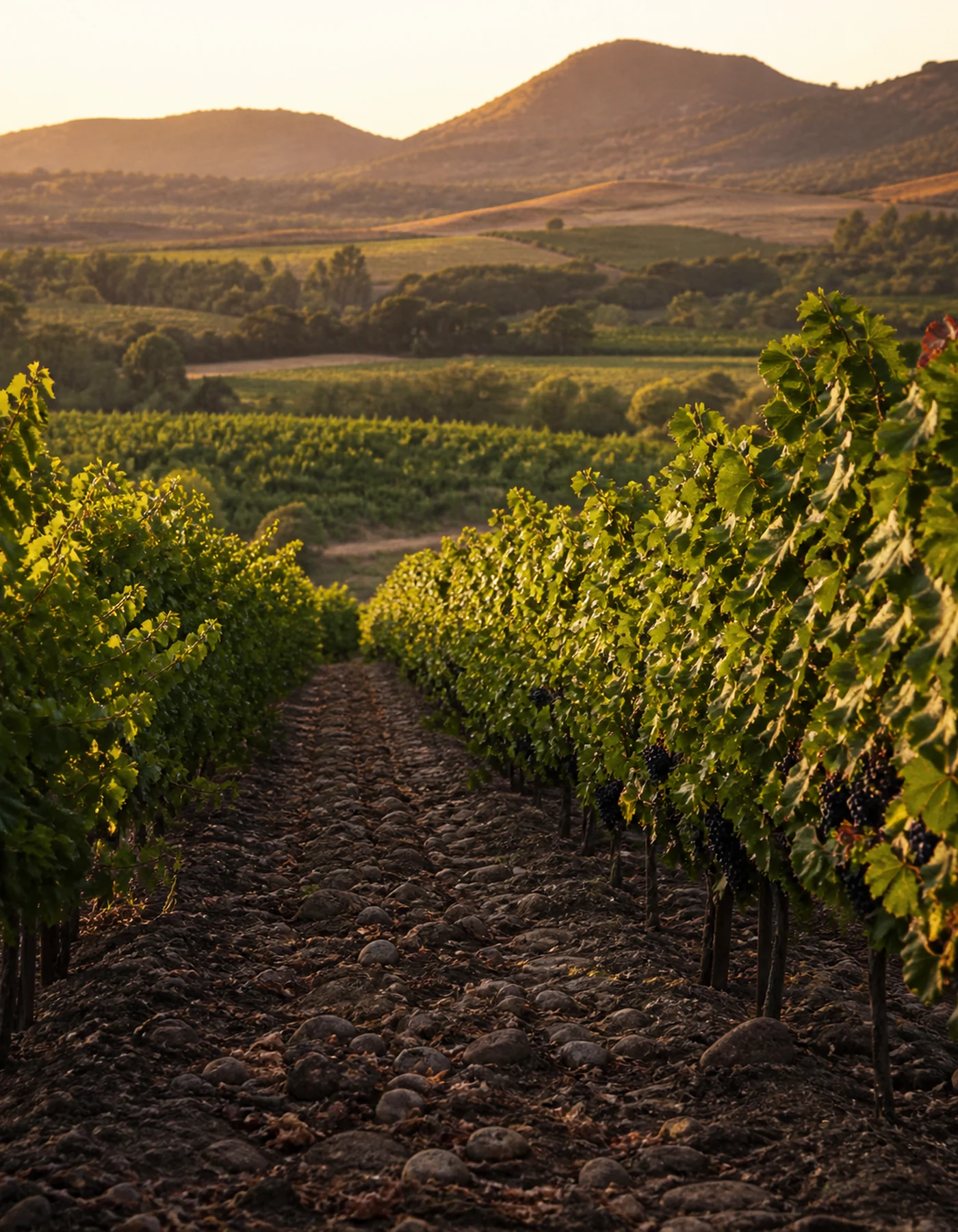 Viñedos de Cabernet Sauvignon en Peralillo, Valle de Colchagua, origen de Puquillay 2022