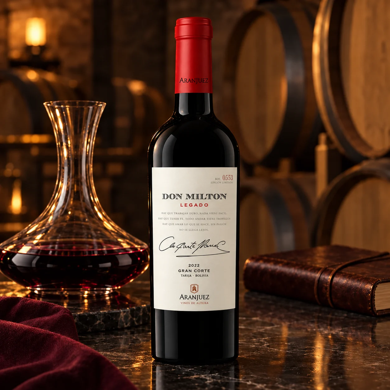 Don Milton Legado Gran Corte 2022 · crianza en bodega