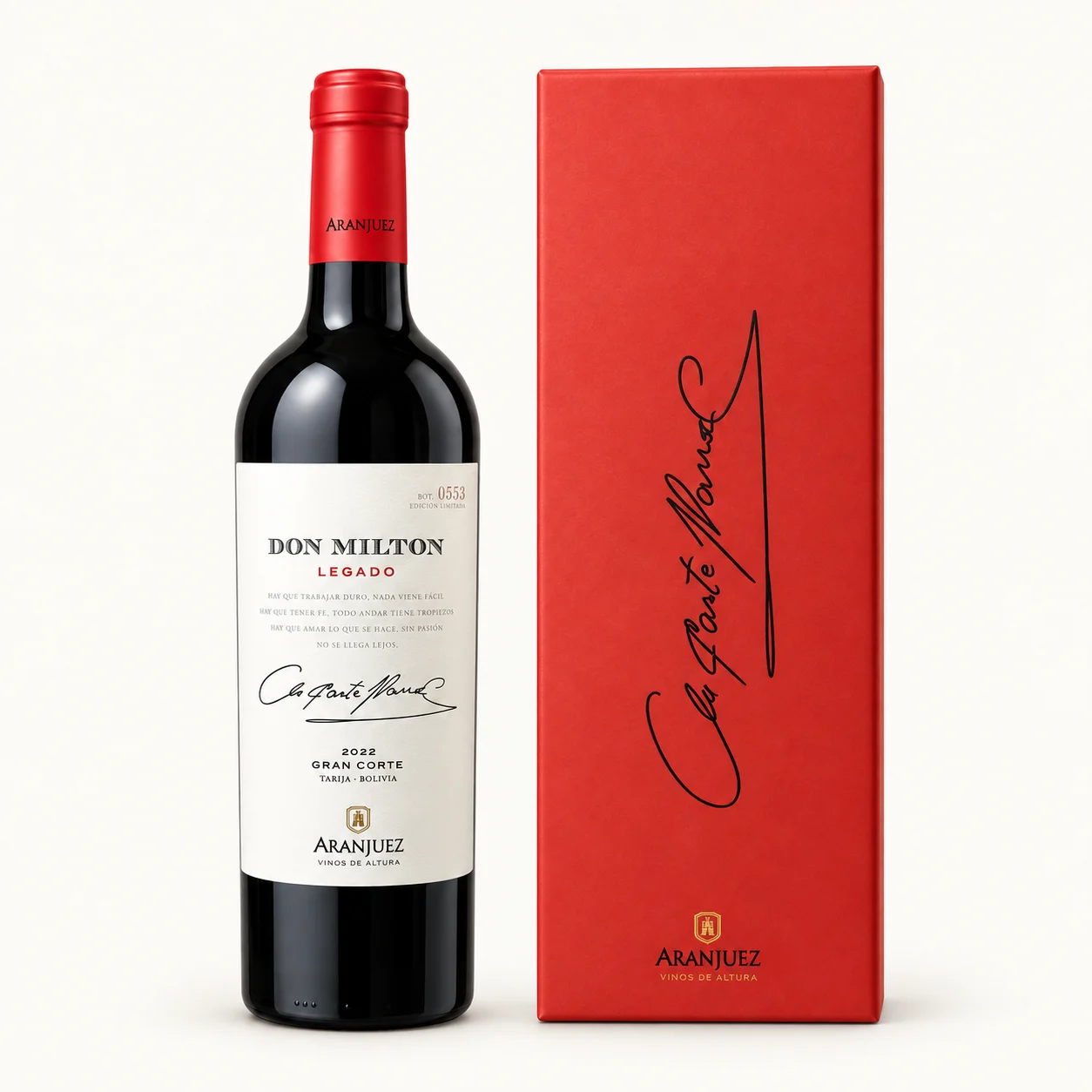 Don Milton Legado Gran Corte 2022 con estuche rojo