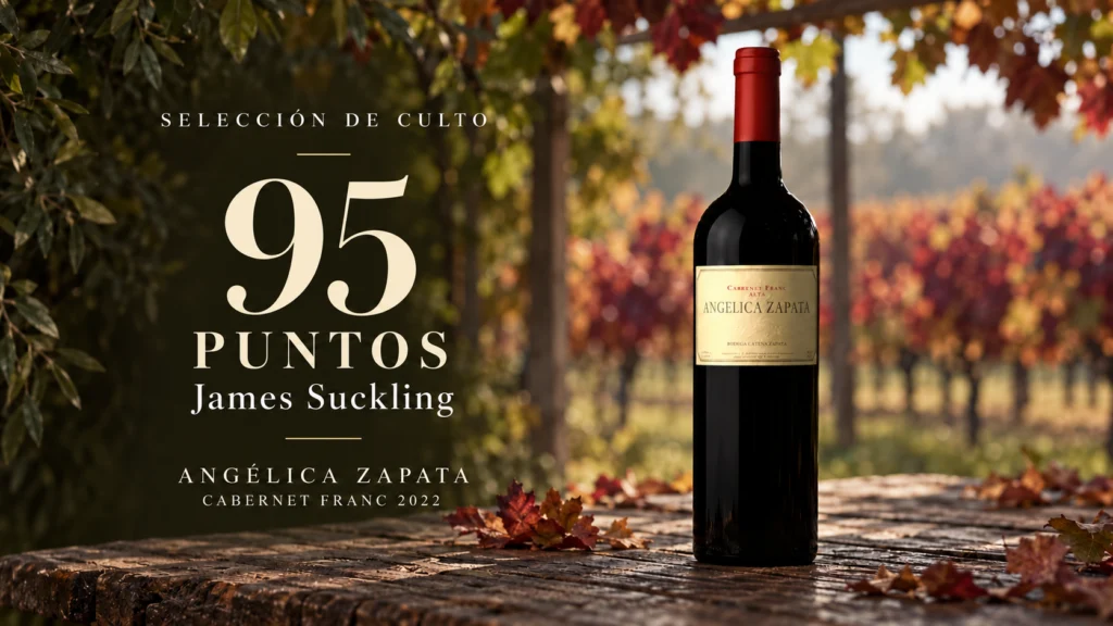 Angélica Zapata Cabernet Franc Alta 2022, 95 puntos James Suckling, Selección de Culto Avelior
