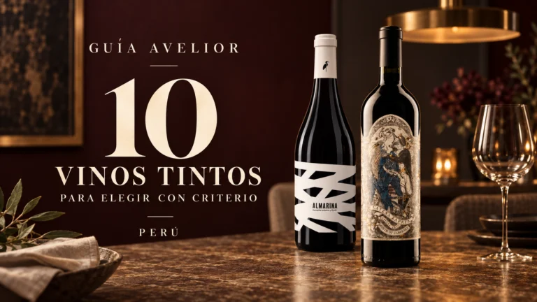 10 vinos tintos recomendados en Perú: guía Avelior con Almarina y Birth of Cabernet